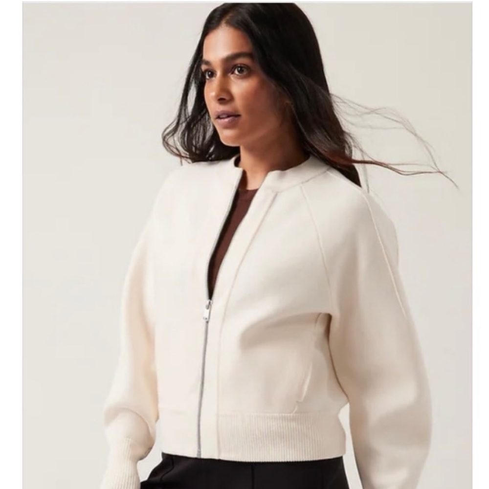 NWT Athleta Sequoia Sweater, Off White, Size L